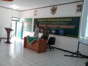 KODIM 0702PURBALINGGA IKUTI SOSIALISASI KEBUTAAN KARENA KATARAK DALAM RANGKA HUT TNI KE 71 TA. 2016 2