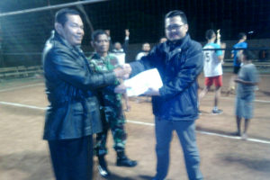 Danramil 080406 Maosapti Hadiri Final Turnamen Bola Voli  Antar Desa Wilayah Kec. Maospati 2