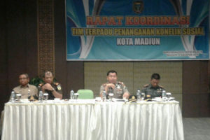 Rapat Koordinasi Tim Terpadu Penanganan Konflik Sosial  Bersama Pemerintah Kota Madiun c