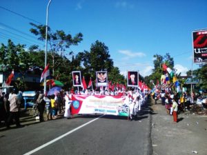 SEMARAK PAWAI PEMBANGUNAN DI KECAMATAN BINANGUN 1