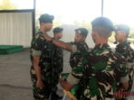 9. Danyonif Mekanis 413 Kostrad Pimpin Upacara Kenaikan Pangkat anggota (1)