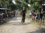 Karya Bhakti Pembersihan Jalan di lokasi Tmmd Ke-101 Kodim 0810 Nganjuk 3